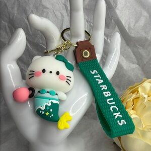 Starbucks Hello Kitty Mermaid Keychain